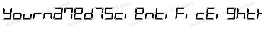 YournameD7ScientificEighth Medium字体转换